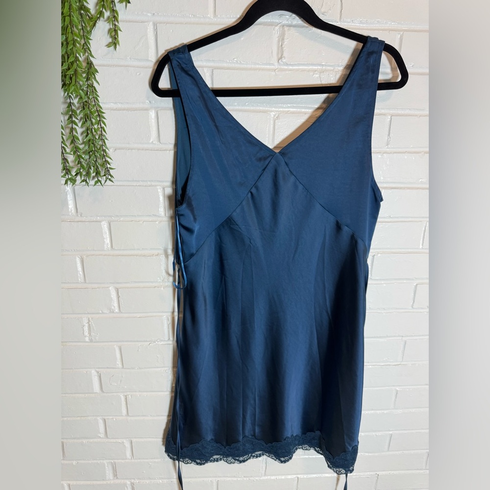 Princess Polly Athenia Mini Dress Navy Low Impact Size 12 NWT Summer Staple - Picture 9 of 9